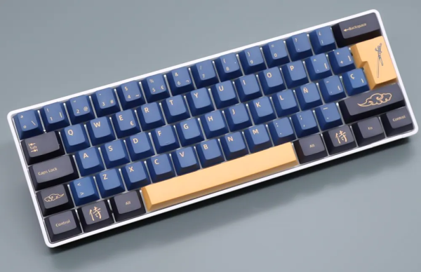 Samurai Blue Keycaps (Spanish Layout)