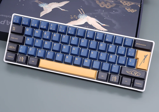 Samurai Blue Keycaps (Spanish Layout)