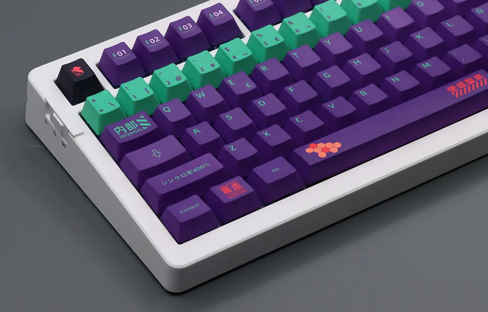 Eva 01 Keycaps (Spanish Layout)