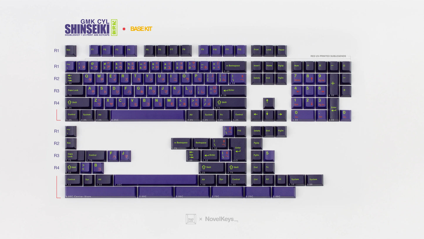 (PREVENTA) CYL Shinseiki - GMK ABS Double-Shot Keycaps