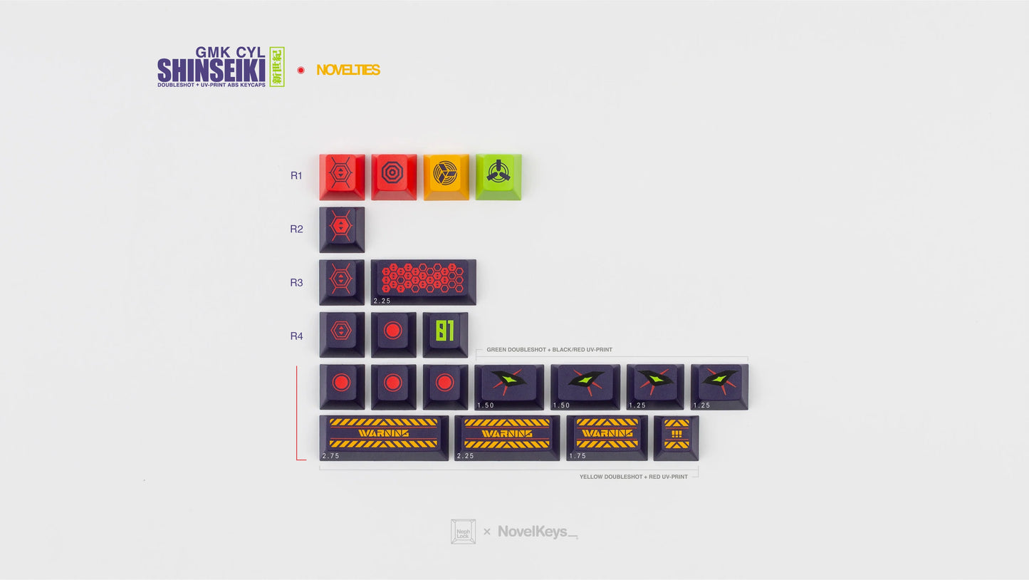 (PREVENTA) CYL Shinseiki - GMK ABS Double-Shot Keycaps